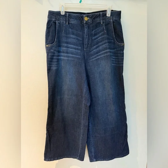 Democracy Ab solution wide leg Blue Jeans - Picture 2 of 8